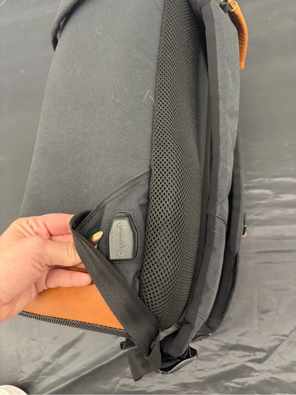 Solgaard Lifepack Hustle Backpack Black Tan Anti-Theft
